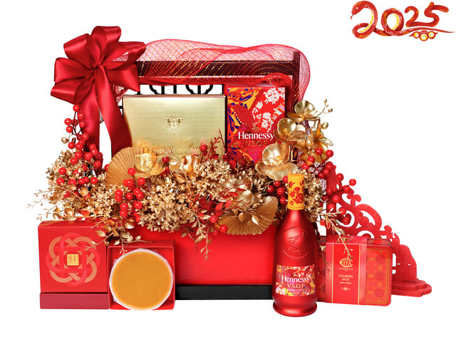 CNY Gift Hamper - All Money Back Me Home Chinese New Year Gift Baskets CNYN10 - CH20109B7 Photo