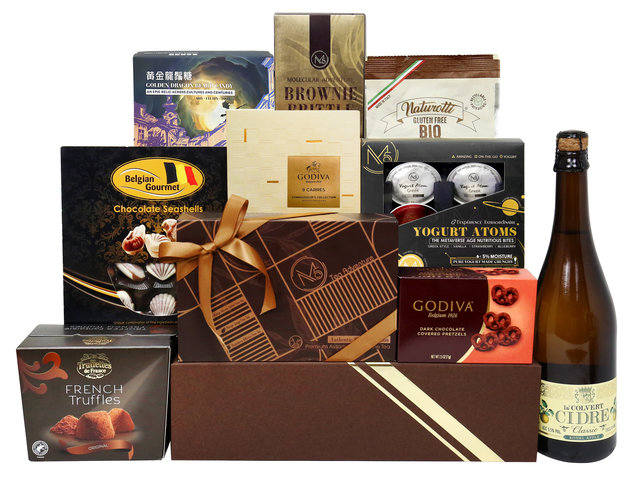 Wine n Food Hamper - Premium Chocolate And Pastry Gift Hamper FH37 - HR0626A5 Photo