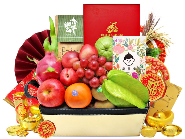 新年果籃Hamper - 農曆新年ESG社會企業送禮水果美食禮籃 1208A1 - EC1208A1 Photo